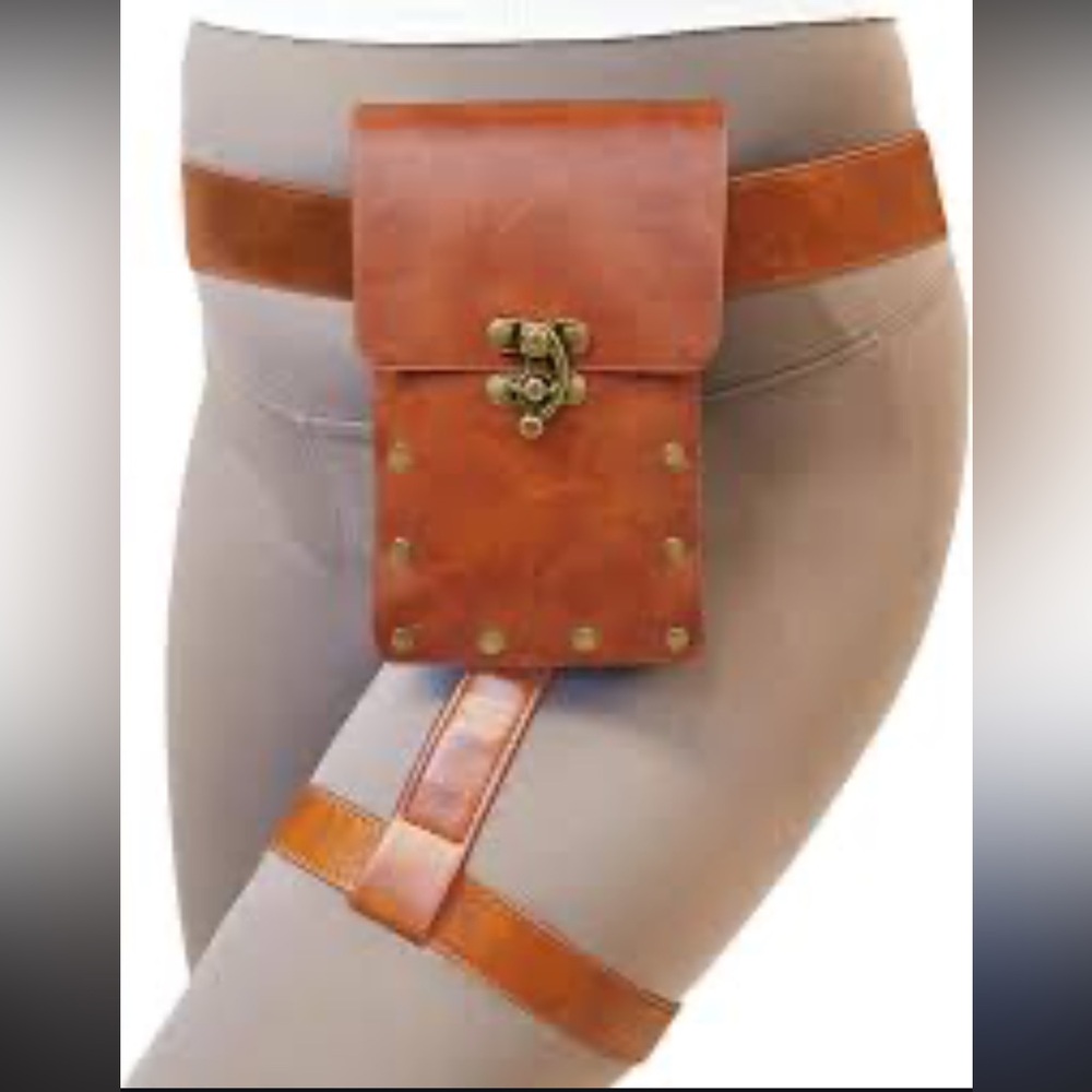 Brown Leather Belt Bag